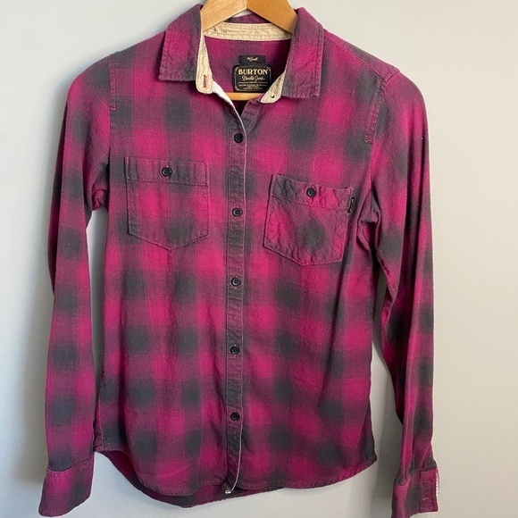 Burton Durable Goods Women's Long Sleeve Plaid Button Up Shirt‎ Size Small - Picture 1 of 12